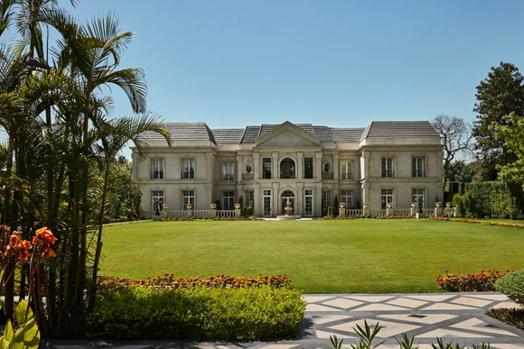 This 17,800-square-foot home in Delhi with 19 rooms is designed for a family of collectors